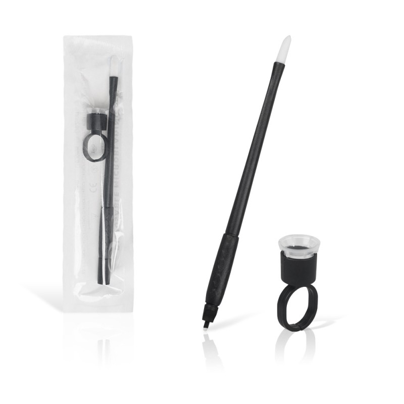 Microblading Hand Tools Manufacturer - OEM Plastic Black Disposable 12-18pin Pen