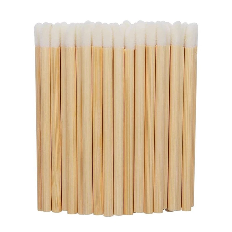 Wooden Lip Brush Factory - OEM Disposable Bamboo Makeup Brush Applicator