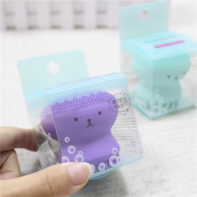 Makeup Remover Brush Factory - OEM Octopus Silicone Facial Cleanser Brush