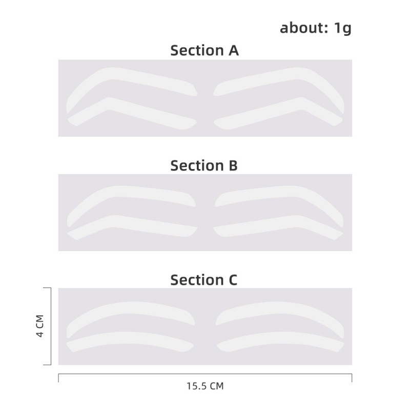 Disposable Eyebrow Stencil Supplier - OEM Tint Airbrush Tape Brows Shaping