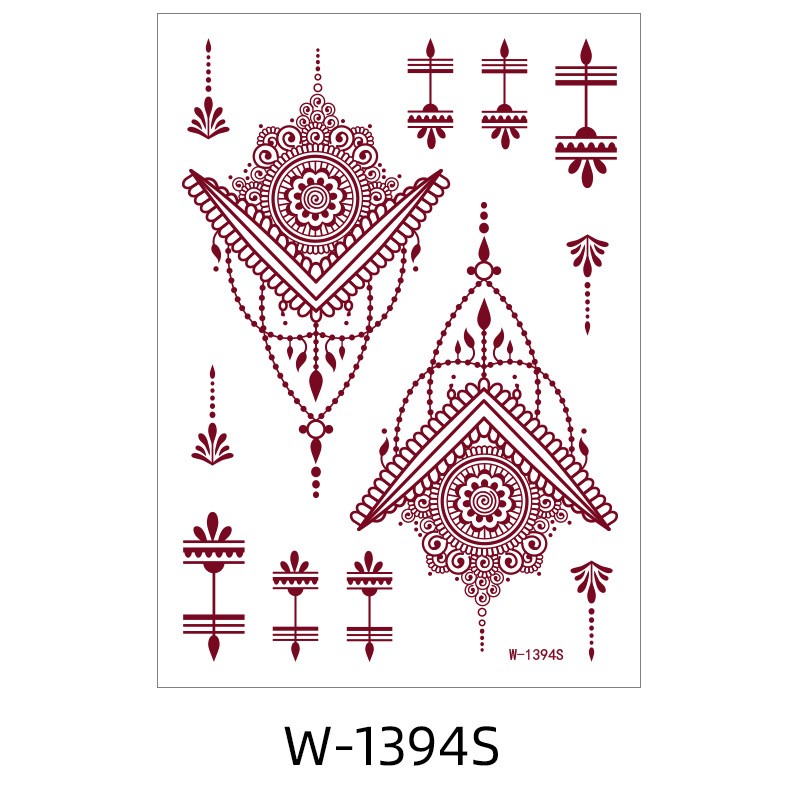 Henna Tattoo Stencils Manufacturer - OEM Indian Arabian Glitter Airbrush Tattoo