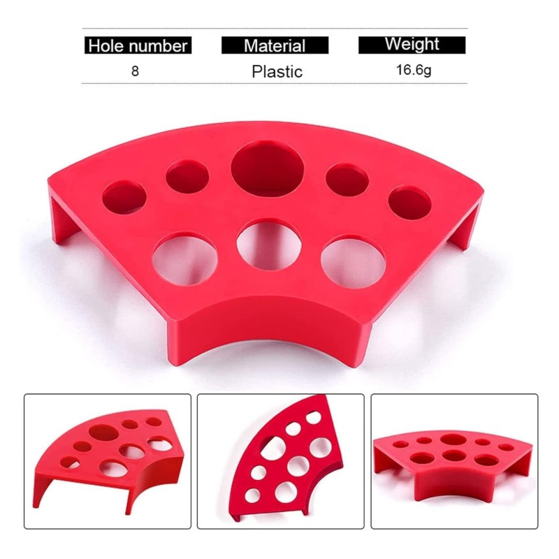 Ink Cup Holder Supplier - OEM Plastic 8-Holes Pigment Tray Display Rack