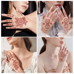 Waterproof Henna Tattoo Factory - OEM Flower Instant Hand Tattoo Wedding Party