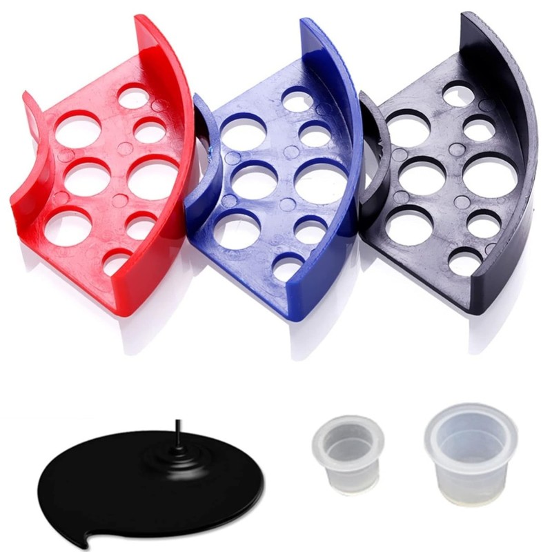 Ink Cup Holder Supplier - OEM Plastic 8-Holes Pigment Tray Display Rack