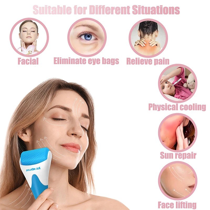 Face Roller Factory - OEM Cool Ice Roller Skin Lifting Massage Tool