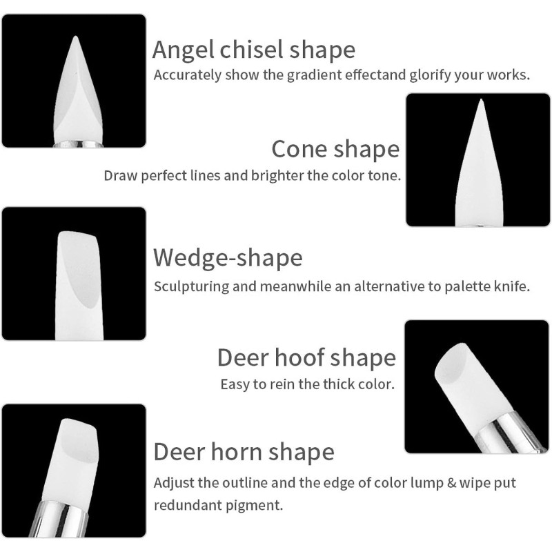 Manicure Pen Set Supplier - OEM Double-Ended Silicone Carving Brushes Pen