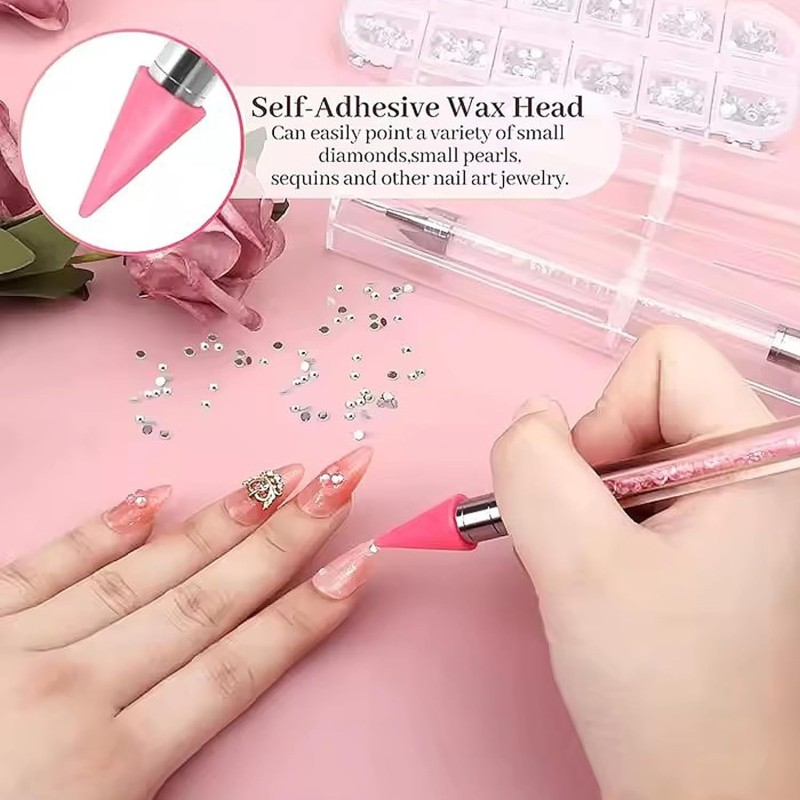 Nail Rhinestones Tool Manufacturer - OEM Replaceable Wax Head Acrylic Pen