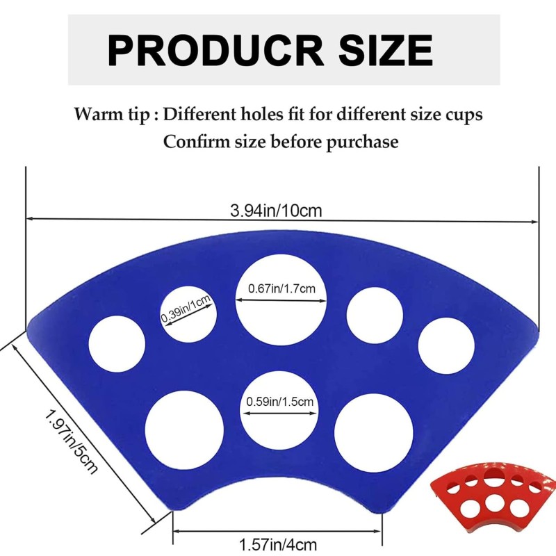 Ink Cup Holder Supplier - OEM Plastic 8-Holes Pigment Tray Display Rack