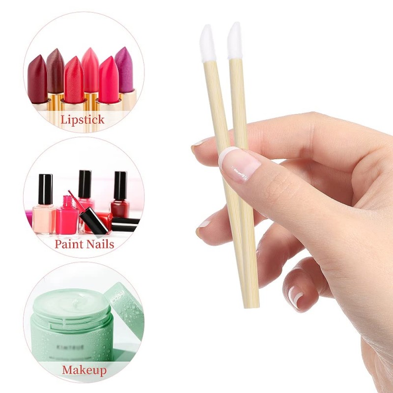 Lip Gloss Wand Manufacturer - OEM Small Disposable Bamboo Applicator Wand