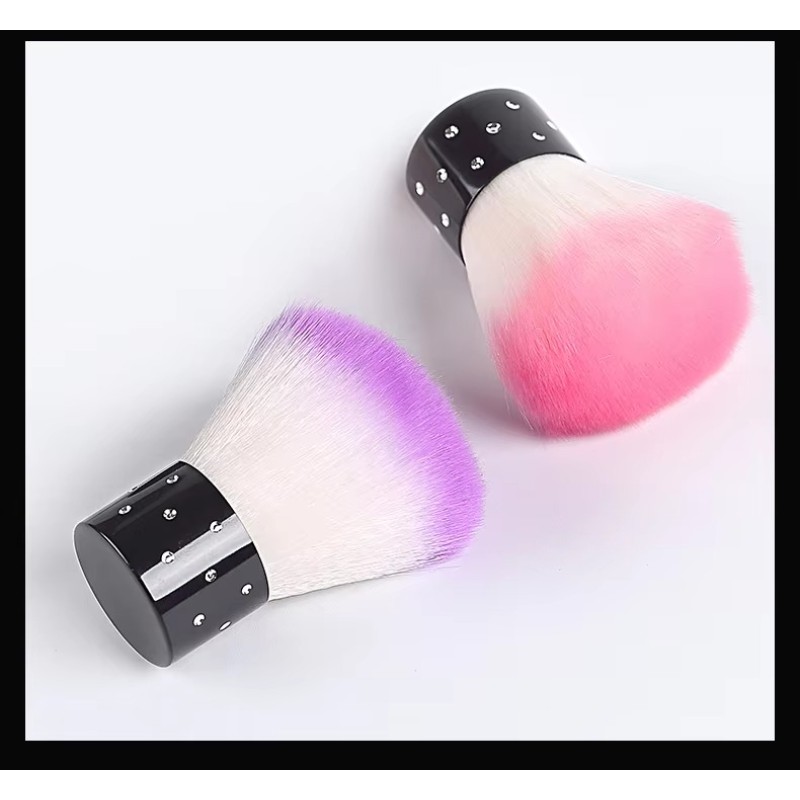 Nail Powder Brush Factory - OEM Mushroom Shaped Cleaning Soft Bristle Brush