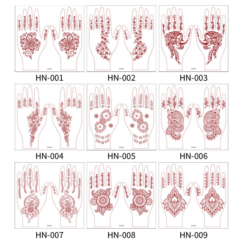 Waterproof Henna Tattoo Factory - OEM Flower Instant Hand Tattoo Wedding Party