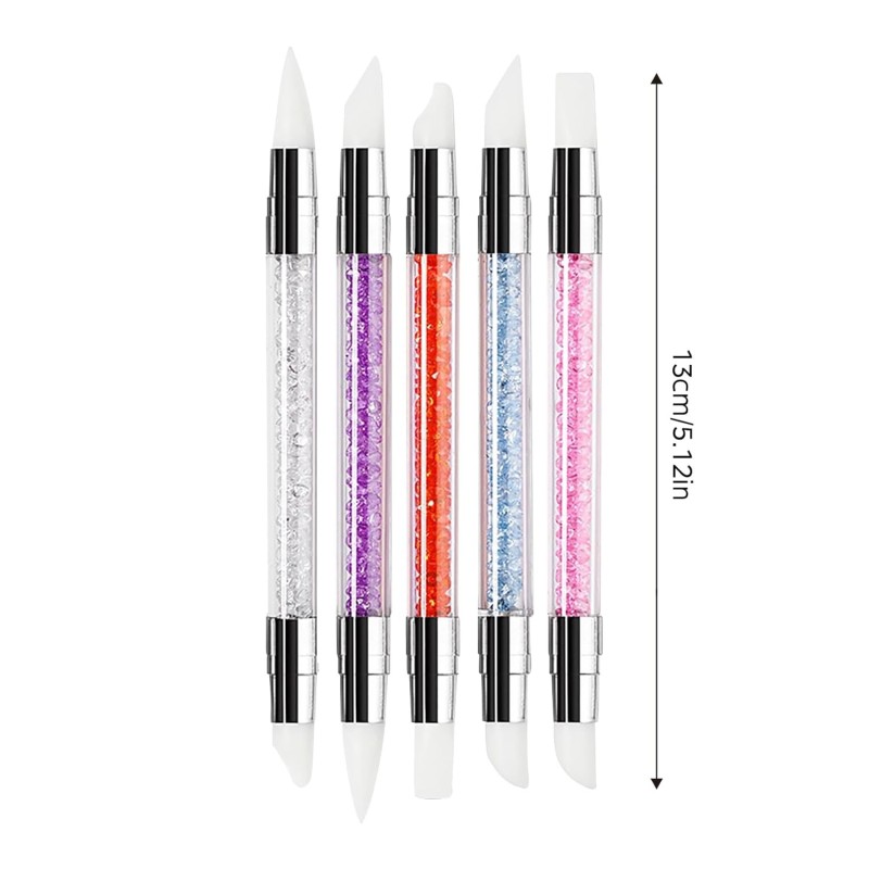 Manicure Pen Set Supplier - OEM Double-Ended Silicone Carving Brushes Pen