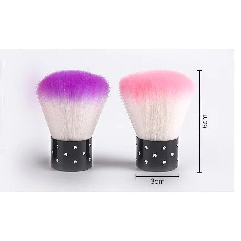 Nail Powder Brush Factory - OEM Mushroom Shaped Cleaning Soft Bristle Brush