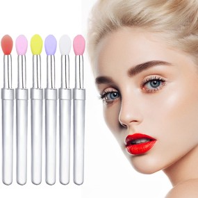 Silicone Brush Manufacturer - OEM Colorful Makeup Applicator Flat Soft Brush