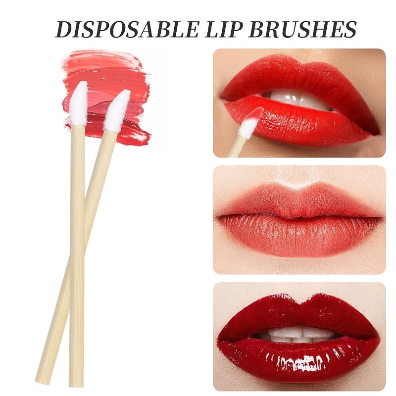 Wooden Lip Brush Factory - OEM Disposable Bamboo Makeup Brush Applicator