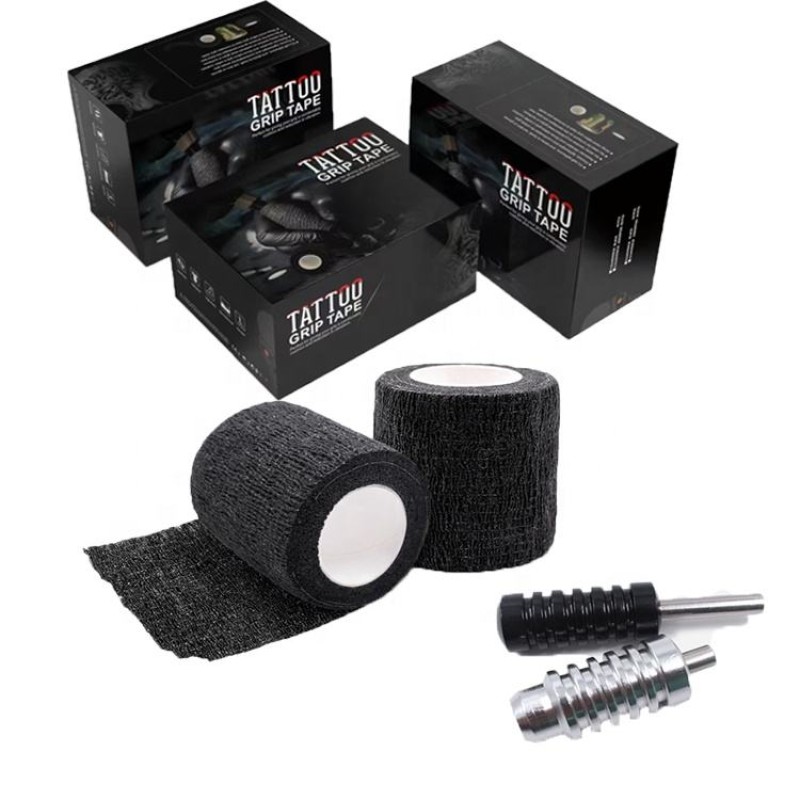 Customized Tattoo Tape Factory - OEM Elastic Sports Cover Bandage Grip Wrap