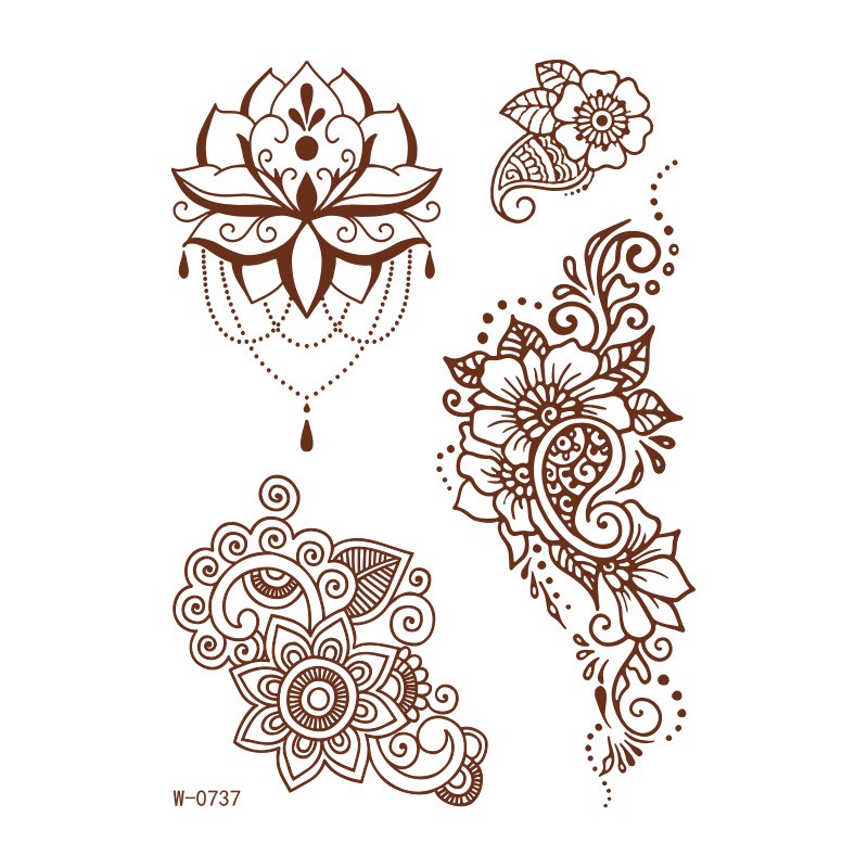 Fashion Henna Tattoo Factory - OEM 2025 New Style Semi Permanent Tattoo Sticker