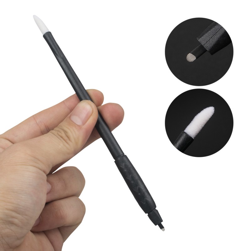 Microblading Hand Tools Manufacturer - OEM Plastic Black Disposable 12-18pin Pen