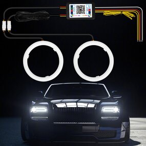 Angel Eye LED Manufacturer - RGB Headlight & Fog Lamp Mobile App Remote Control Hallo Ring & Daylight Cotton