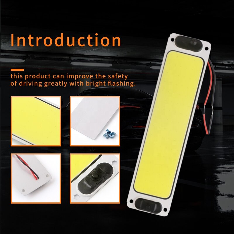 Interior Light Manufacturer - Super Bright 1100LM COB 96 SMD Panel Led DC 12V 24V for Auto Car Truck SUV Dome