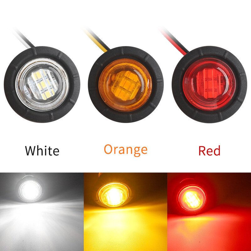 Side Light Manufacturer - Car 12v LED Truck 24V Indicator Multicolored Crystal