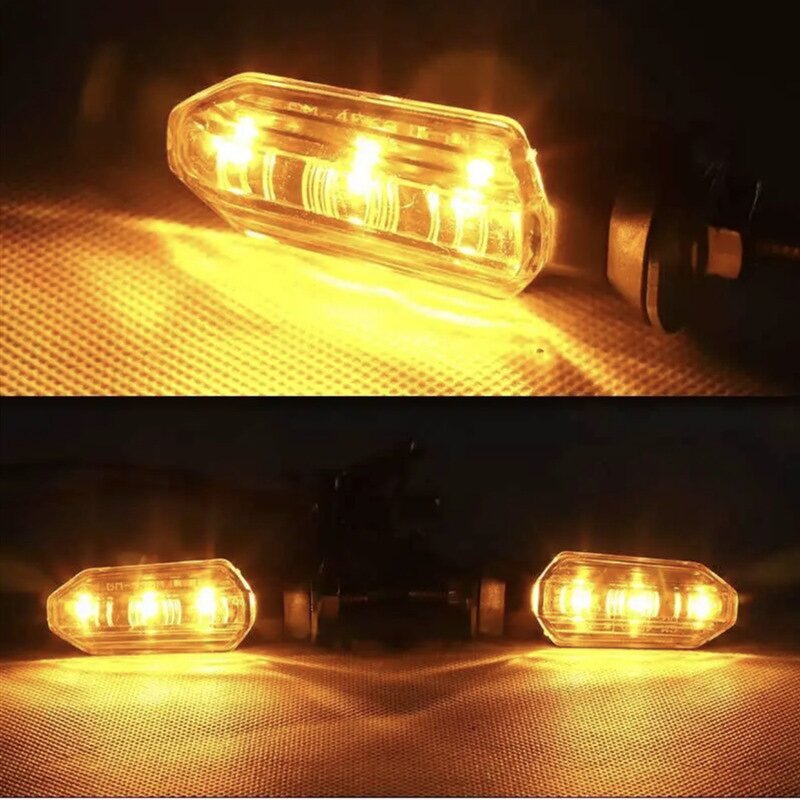 Turn Signal Lights Manufacturer - Mini Motorcycle 12V LED Amber Yellow Blinker Front Moto Indicator for Cars