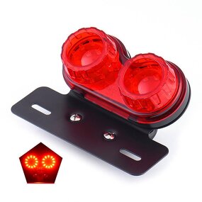 Tail Light Manufacturer - Integrated 40W 40-LED Motorcycle with Running Lamp Brake & Turn Signal License Plate Bracket