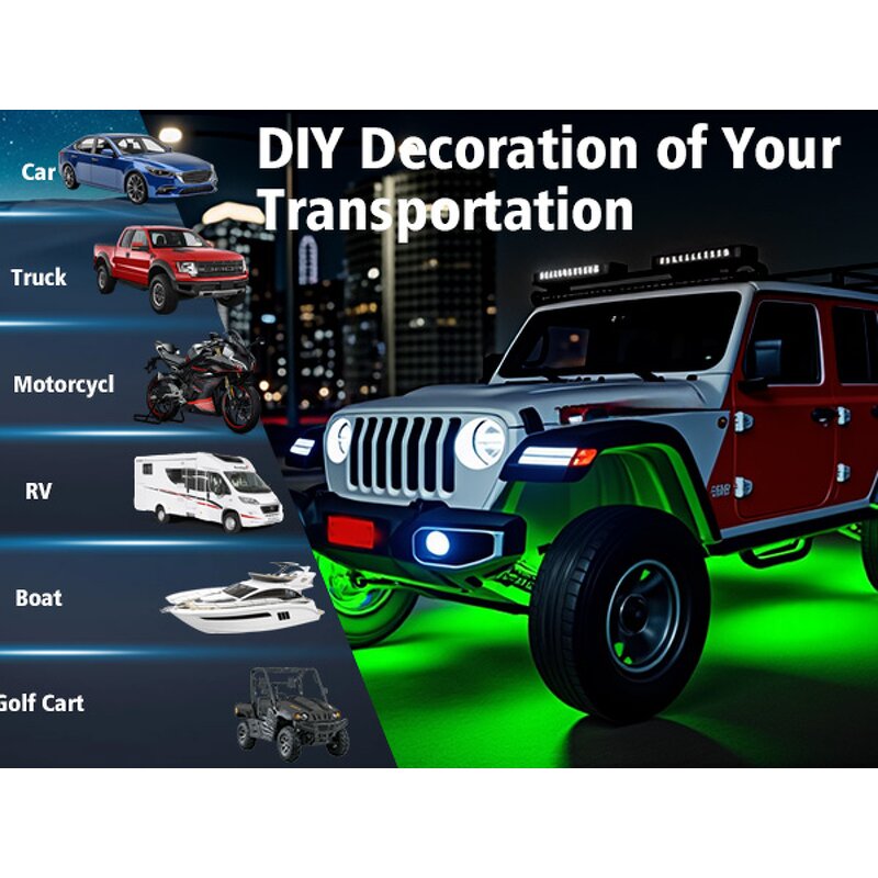 LED Strip Light Manufacturer - 30cm 12V Waterproof Neon for Auto Motorcycle Interior Exterior Decoration