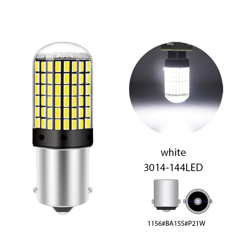 LED Bulbs Manufacturer - 1156 BA15S P21W 1157 BAY15D 7443 3157 144smd CanBus Reverse Turn Signal