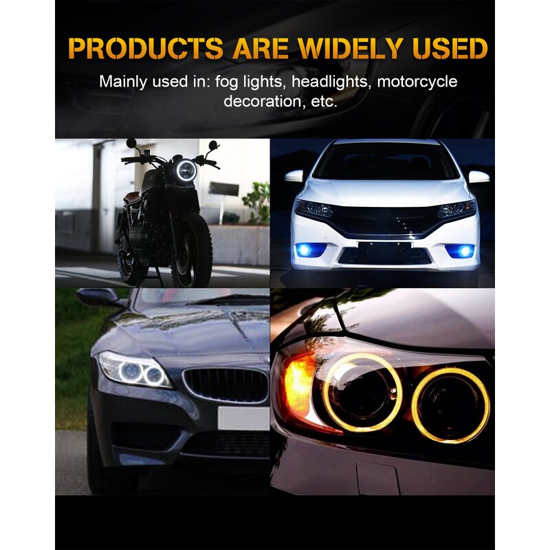 Angel Eye LED Manufacturer - RGB Headlight & Fog Lamp Mobile App Remote Control Hallo Ring & Daylight Cotton