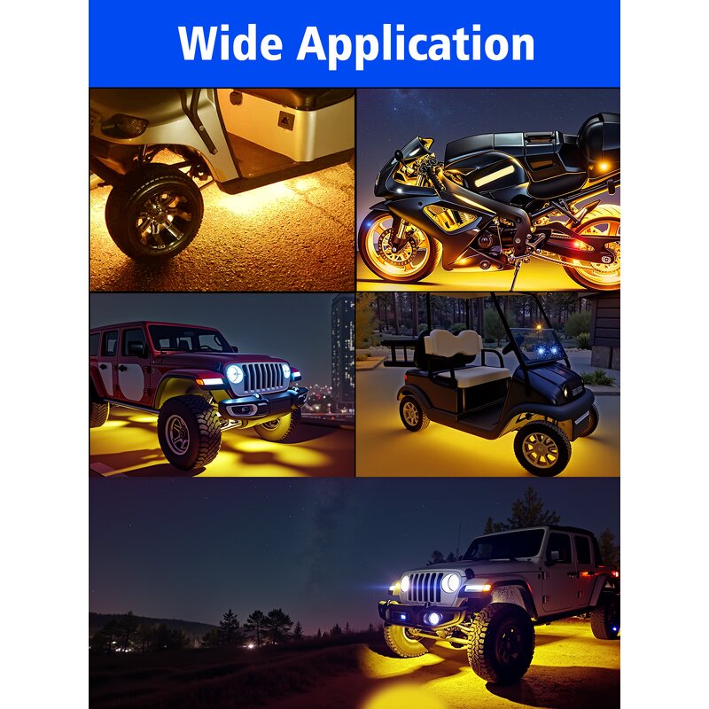 LED Strip Light Manufacturer - Waterproof 12V Long Lifetime Soft Racing for Motorcycle White Warm White Blue
