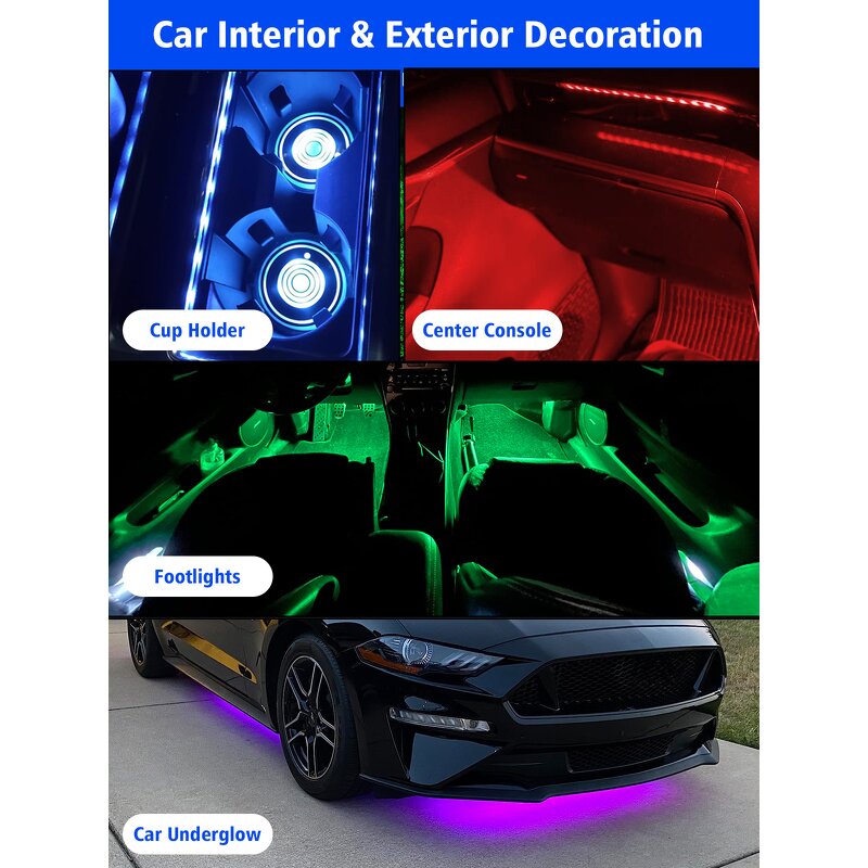 LED Strip Light Manufacturer - 30cm 12V Waterproof Neon for Auto Motorcycle Interior Exterior Decoration