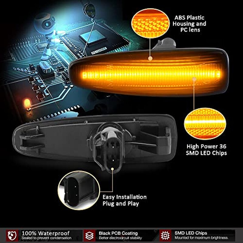 Side Marker Light Manufacturer - LED Dynamic Sequential for Mitsubishi Lancer Evo X Outlander