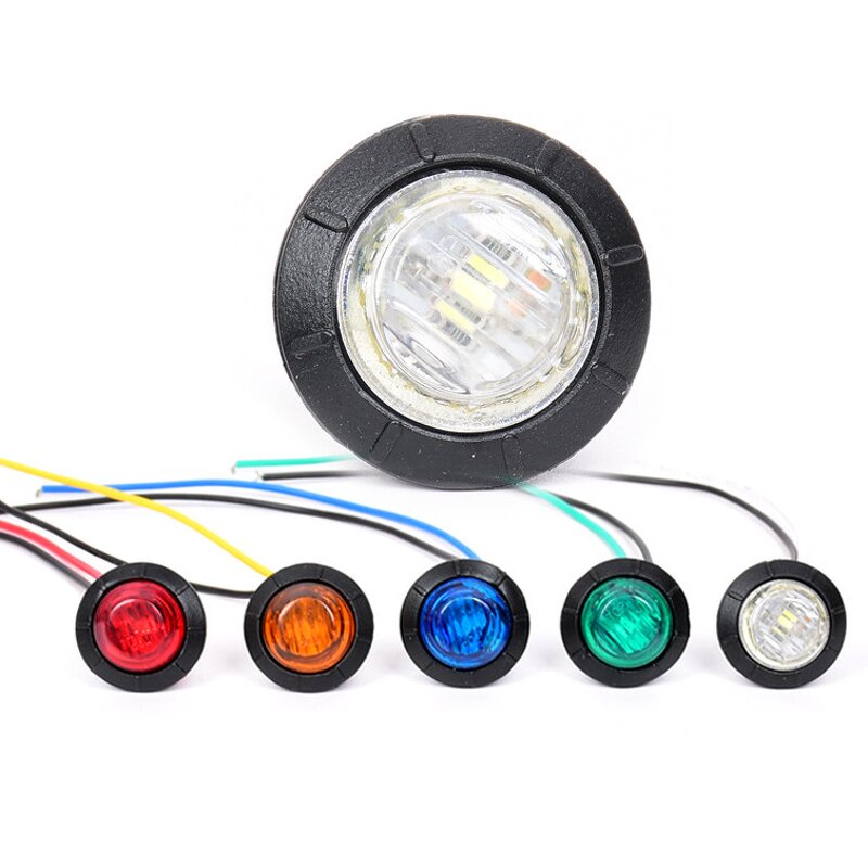 Side Light Manufacturer - Car 12v LED Truck 24V Indicator Multicolored Crystal