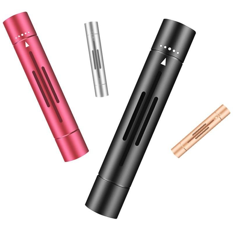 Air Freshener Manufacturer - Wholesales Aluminum Alloy Car Vent Solid Aromatherapy Stick Device Vent Clip Custom Logo