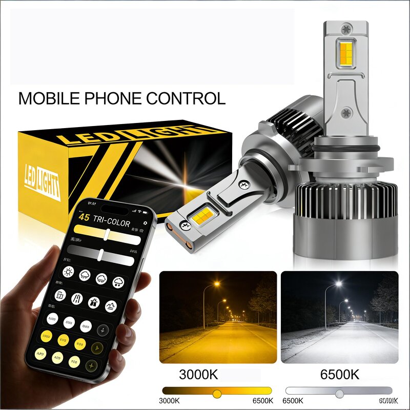 LED Headlight Manufacturer - Smart 400W 50000lm AI 4300k H4 9005 HB3 9006 HB4 Auto H1 H7 H11