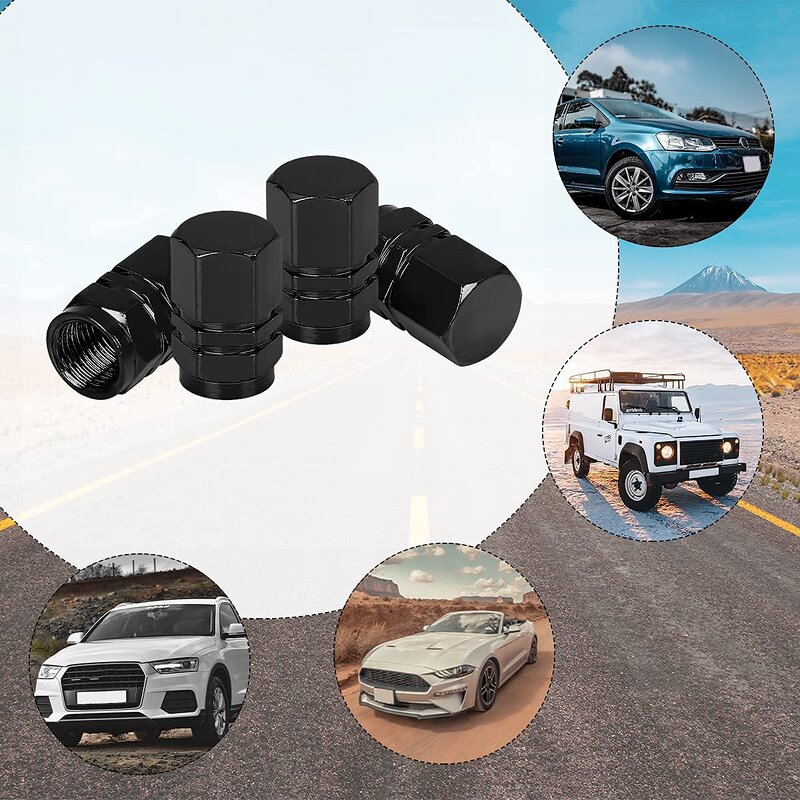 Valve Caps Manufacturer - 4 PCS Pack Steel Wheel Tyre Air Dust-proof Dice for Bike Auto Truck
