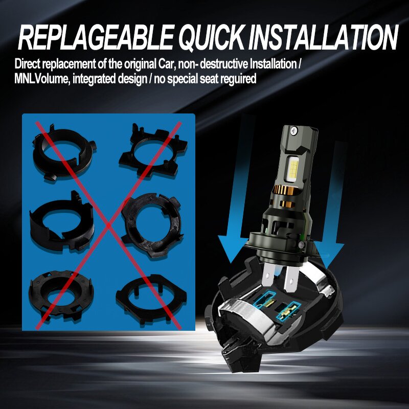 LED Headlights Manufacturer - High-Power 120W 50000Lm H1 H11 H7 H4 9005 9006 6000K