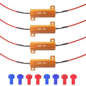 Load Resistors Manufacturer - 50W 6ohm Fix LED Bulb Fast Hyper Flash Turn Signal Blink Error Code