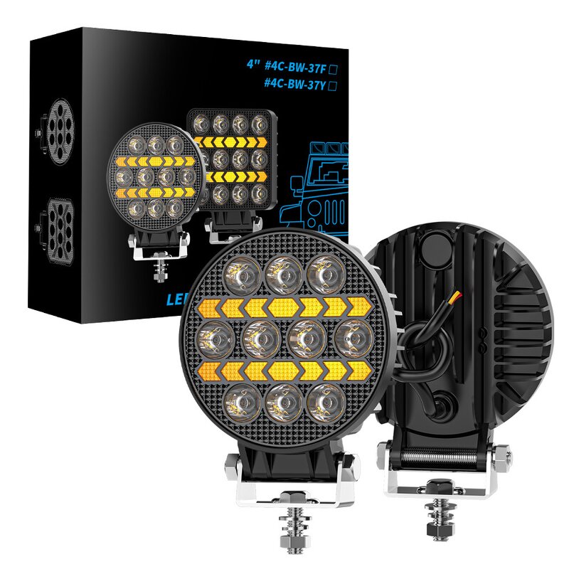Spotlight Manufacturer - 4 Inch LED Off-Road 4X4 12V 24V Work Light for Jeep Truck Car Tractor SUV ATV