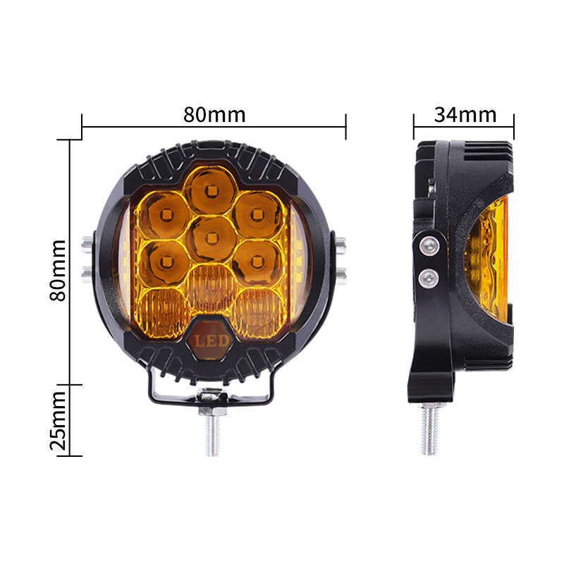 Work Light Manufacturer - 3 Inch Waterproof LED for Road Driving Side Shooter Spot Flood Combo 6000k