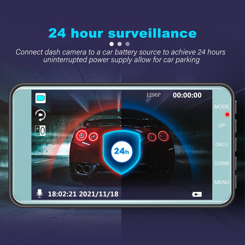 Dashcam Manufacturer - OEM 4.0 Inch Dual Lens with Night Vision 1-Year Warranty