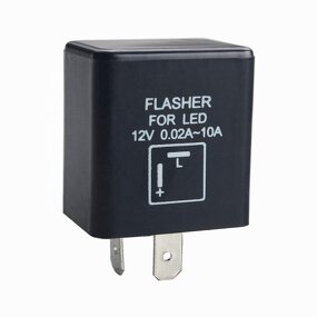 Flasher Relay Manufacturer - 12V 0.02A-10A 2-Pin CF-12 Electronic LED Fix for Turn Signal Fast Hyper Flash