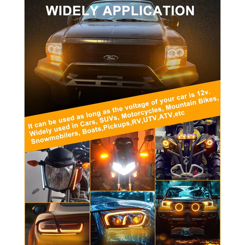 LED Strip Light Manufacturer - 12V APP Control RGB Colourful Switchback Turn Signal Flowing Running Crystal Tear