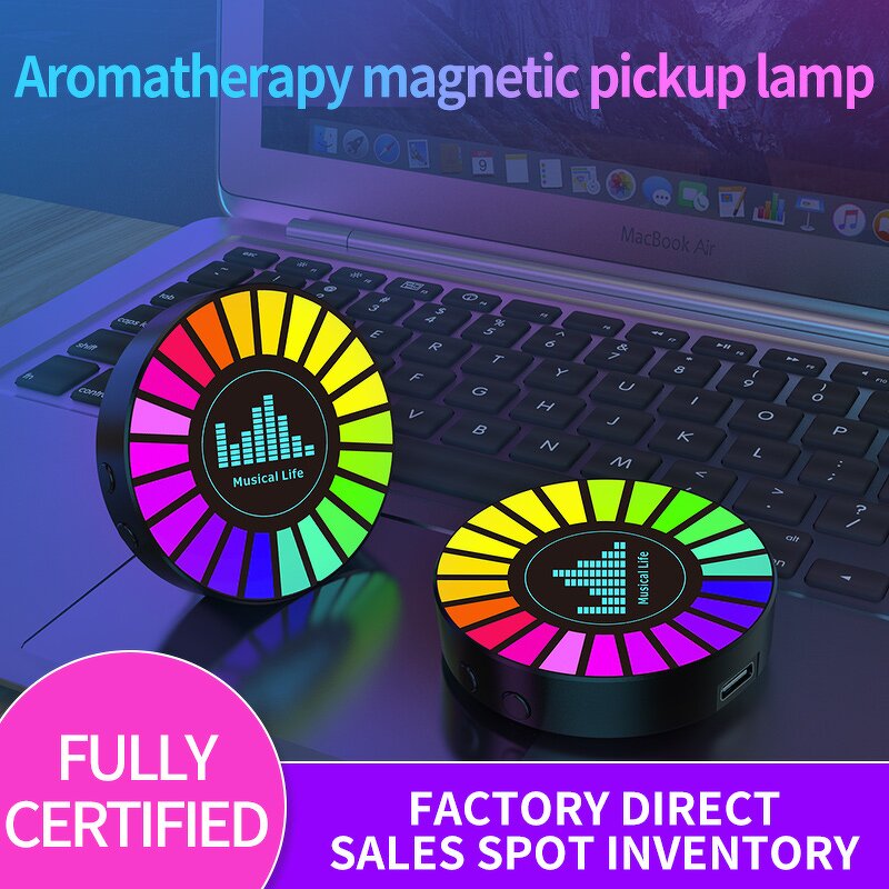 Rhythm Light Manufacturer - LED Car Vent Clip Air Freshener Auto Sound Control Plastic Pickup for Atmosphere Vent Clip