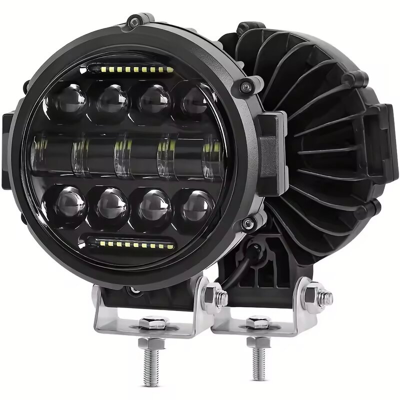 Work Light Manufacturer - 7 Inch 69W LED 6000K Spot Flood Driving for Trucks Boats Jeeps ATV Offroad