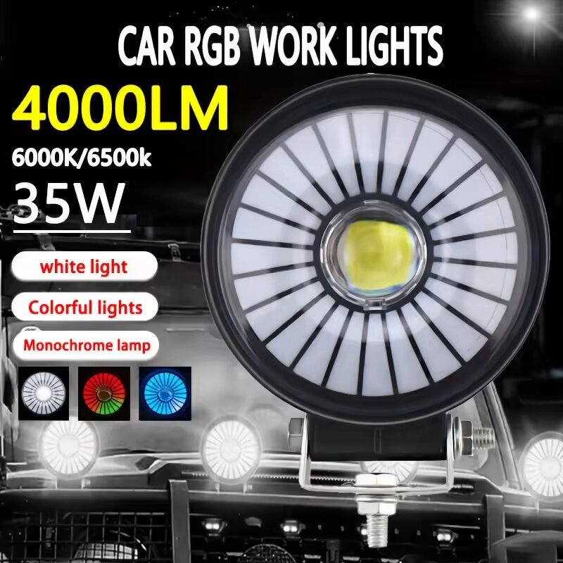 Headlight Manufacturer - 12V 24V 3 Inch Universal Halo Angel Devil Eye Spotlight for Cars Scooter Motorbike