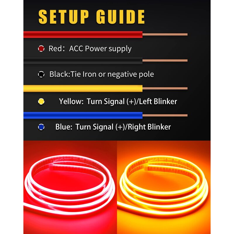 Hood Light Strip Manufacturer - Dynamic Scan Start up Sequential Flowing Turn Signal Flexible DRL