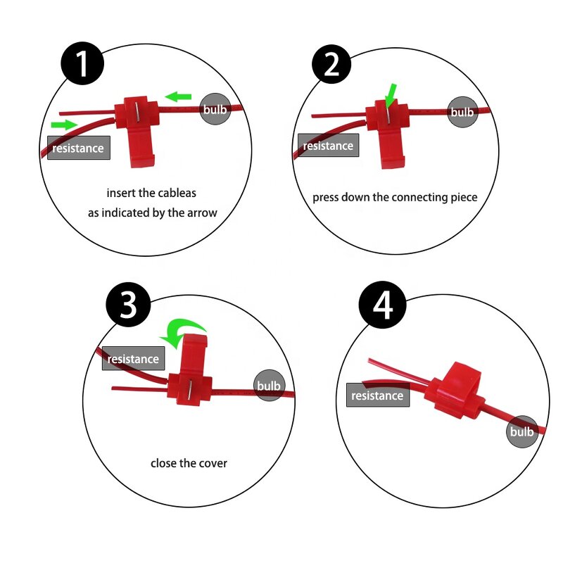 Load Resistors Manufacturer - 50W 6ohm Fix LED Bulb Fast Hyper Flash Turn Signal Blink Error Code