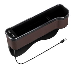 Gap Filler Manufacturer - High Quality LED Car Seat Storage Box Organizer With Led Lights